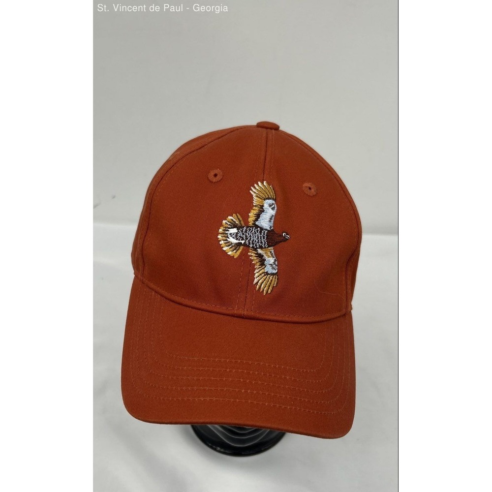 McCulley's Burnt Orange Pheasant Strap Back Baseball Hat Cap Pheasant Strap Back